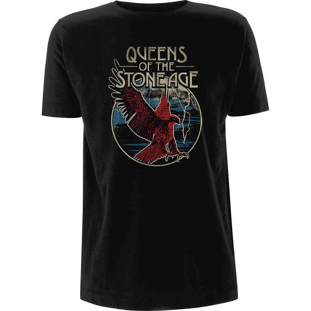 Queens Of The Stone Age - Eagle Heren Tshirt - Zwart